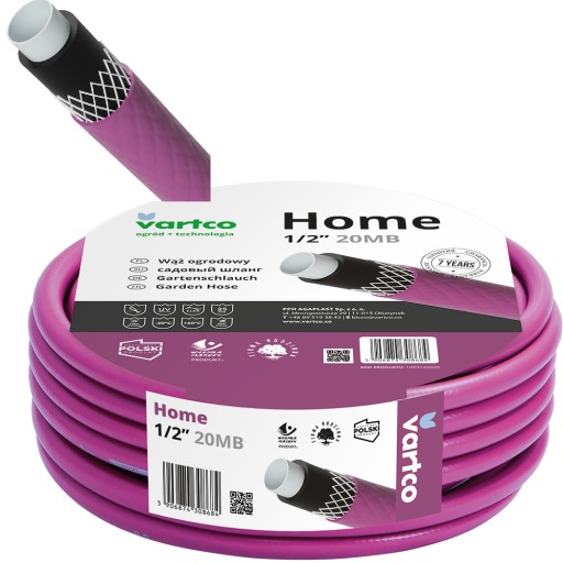 САДОВЫЙ ШЛАНГ 50 м 1/2 ДЮЙМА VARTCO HOME 4 СЛОЯ 25 БАР