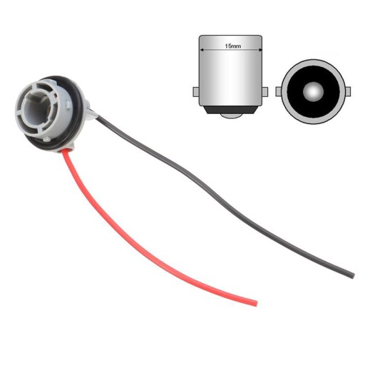 Gniazdo P21W BA15S oprawka wtyk wtyczka R5W R10W