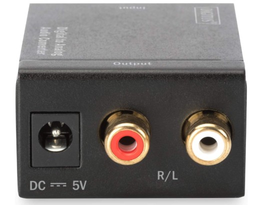 Digitus DS-40133 Цифро-аналоговый коаксиальный ТВ-конвертер Toslink RCA
