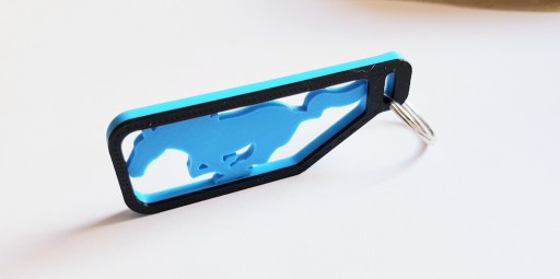Брелок Mustang Ford Blue/Black GT