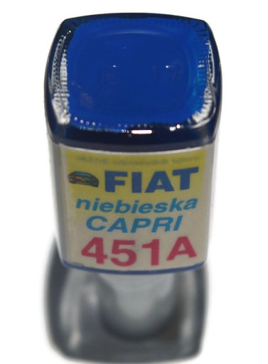 LAKIER FIAT 451A NIEBIESKA CAPRI ZAPRAWKA DO RYS ARA 10 ML