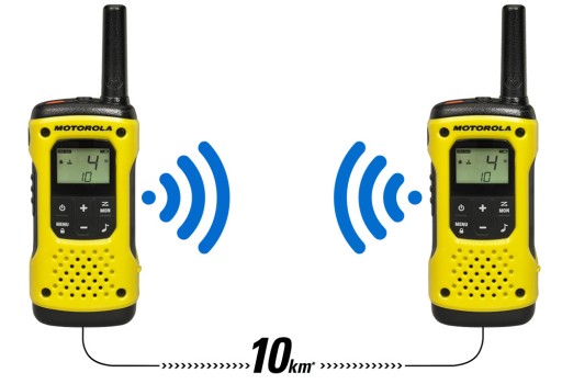 ВОДОНЕПРОНИЦАЕМАЯ РАЦИЯ MOTOROLA T92 H2O С ФОНАРИКОМ - 6 шт.