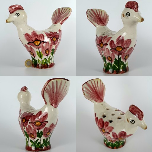 АНТИКВАРИАТ ! СТАРИННАЯ ИКЕБАНА / ФИГУРКА КУРИЦЫ