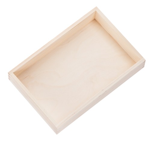 Drewniany POJEMNIK ORGANIZER 30x20cm DECOUPAGE EKO
