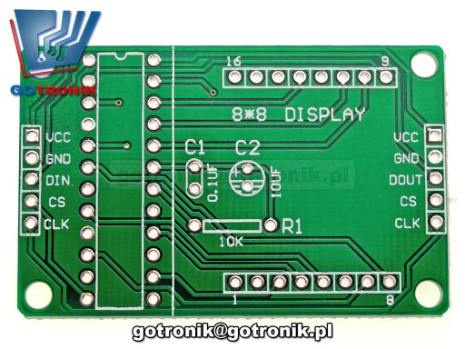 Модуль светодиодного дисплея 8x8 MAX7219 — DIY___BTE-164