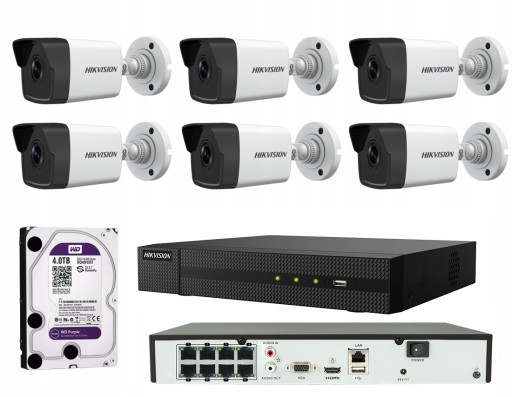 НАБОР ИЗ 6 КАМЕР DS-2CD1021-I HIKVISION