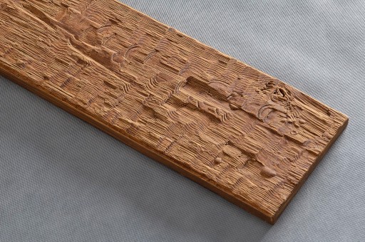 Deska Rustykalna ciosana, deska dekoracyjna 260x20x3 cm - wenge