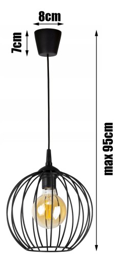 ПОТОЛОЧНЫЙ ПОДВЕСНОЙ СВЕТИЛЬНИК РЕТРО LOFT EDISON ИЗ ПРОВОДА