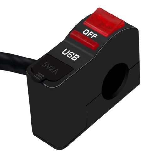 ПЕРЕКЛЮЧАТЕЛЬ ВКЛ/ВЫКЛ МОТОЦИКЛА СВЕТОДИОД + USB