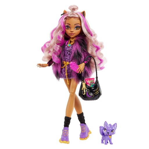 Модная кукла Mattel Monster High Clawdeen Wolf 29 см, большой набор аксессуаров