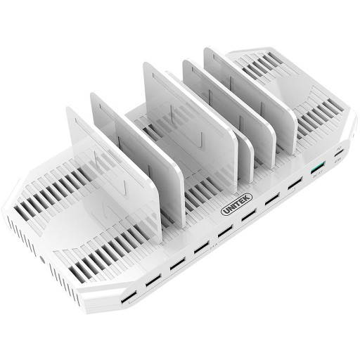 Зарядная станция 10 x USB 160 Вт, QC3.0, USB-C, Y