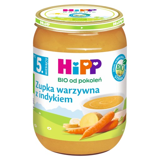 HIPP ОВОЩНОЙ СУП, ИНДЕЙКА ЭКО 190Г
