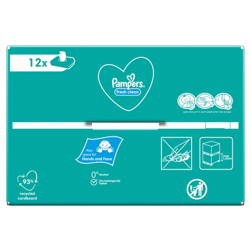 Салфетки Pampers Fresh Clean 12 x 52 = 624 шт.