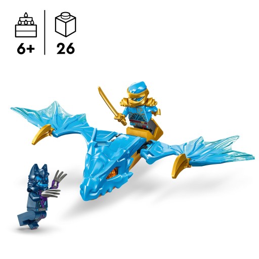 LEGO NINJAGO 71802 Набор кубиков из 26 предметов: Атака восходящего дракона Нии