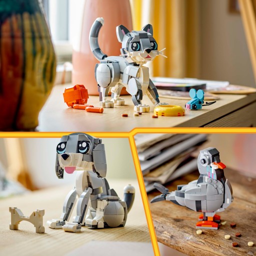 Подарок LEGO для 8+ -year -sold Creator 31163 Озорная кошка + Lego Bag