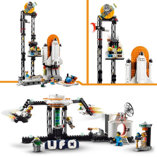 LEGO Blocks Creator 3 в 1 Космические американские горки / 31142 + сумка