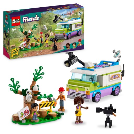 LEGO Friends 41749 Фургон для открытия автомобиля журналиста + аксессуары