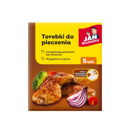 JAN NIEZBĘDNY TOREBKI DO PIECZENIA MIĘSA 25X38 X25