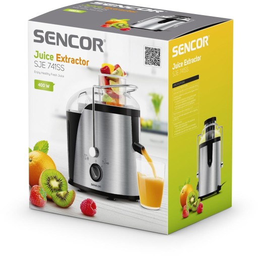 Соковыжималка Sencor SJE 741SS серебристый/серый 400 Вт