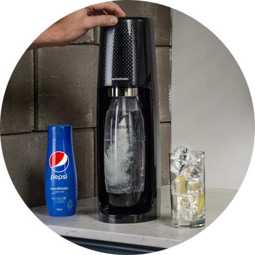 Набор SodaStream Terra Saturator + 2 бутылки Fuse по 1л + сироп Pepsi 440мл