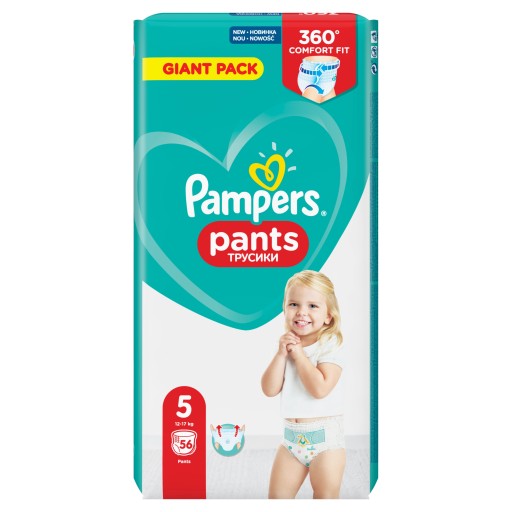 БРЮКИ PAMPERS 5 БРЮКИ 56 ШТ STOP&PROTECT НОВИНКА