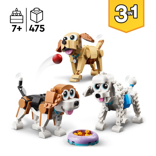LEGO CREATOR 31137 UROCZE PSIAKI + LEGO TORBA PAPIEROWA ŚREDNIA 6315792