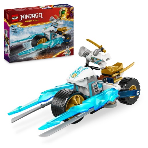 LEGO Blocks Ninjago Ледяной мотоцикл Зейна / 71816 + подарочный пакет