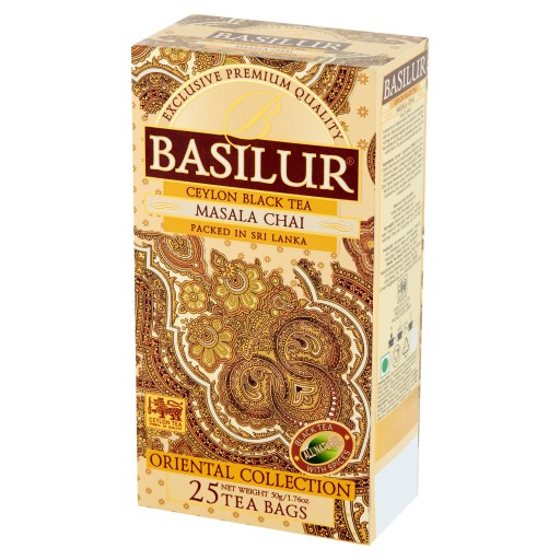 Черный корень согревающий MASALA CHAI чайные пакетики Basilur 25 х 2 г