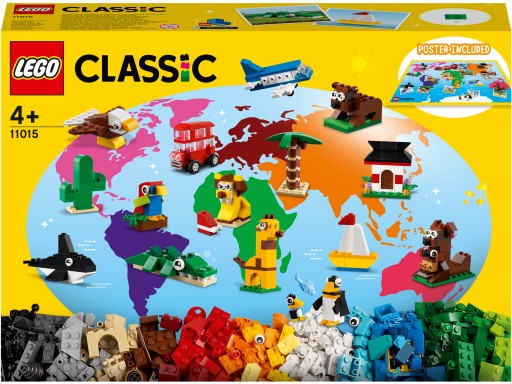 LEGO 11015 Classic - Dookoła świata Klocki 950 ele. Idealne na Prezent NOWE