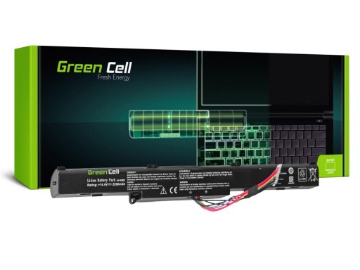 ЗЕЛЕНЫЙ аккумулятор для Asus A41-X550 14,4 В 2200 мАч