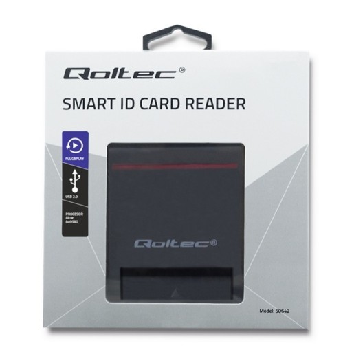 Qo Inteligentny czytnik chipowych kart ID USB 2.0