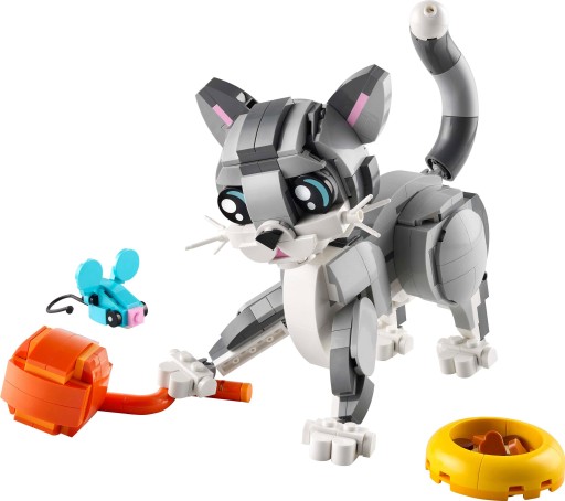 Подарок LEGO для 8+ -year -sold Creator 31163 Озорная кошка + Lego Bag