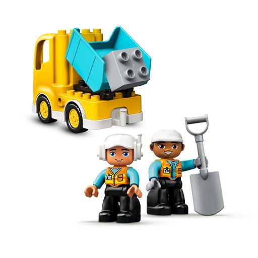 LEGO DUPLO ГРУЗОВИК И ГУСЕНИЧНЫЙ ЭКСКАВАТОР СТРОИТЕЛЬНЫЙ БУЛЬДОСТЕР 10931