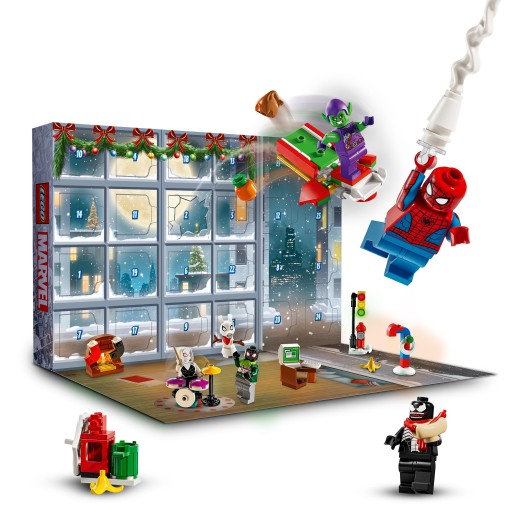 Lego Marvel Spider-Man Man Advent Calendar 2024, сборка Рождества