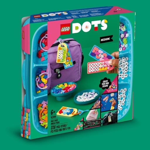 LEGO DOTS 41949 Megazestaw zawieszek wiadomości