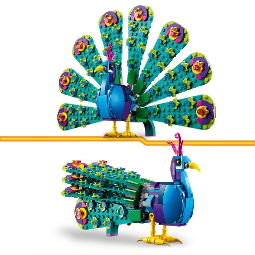 LEGO 31157 Egzotyczny paw Creator 3 w 1 motyl ważka