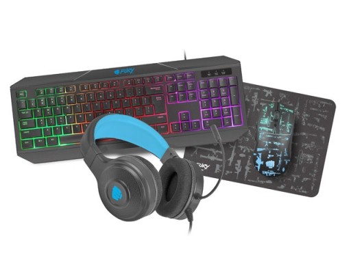 Игровой набор Natec Fury Thunderstreak 4в1