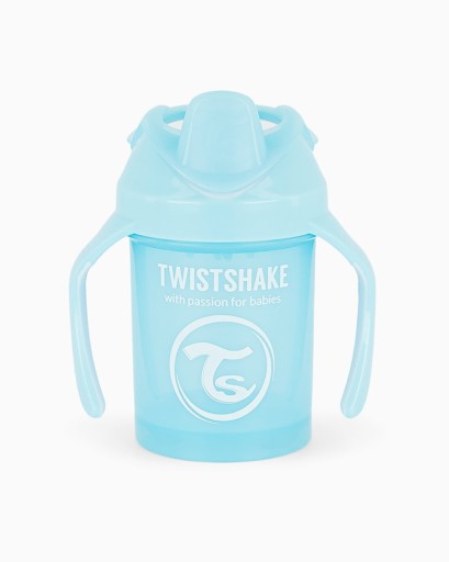 TwistShake Mini — непроливающаяся чашка, 230 мл, пастельно-голубого цвета