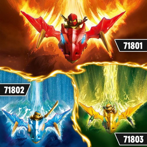 LEGO NINJAGO 71802 Набор кубиков из 26 предметов: Атака восходящего дракона Нии