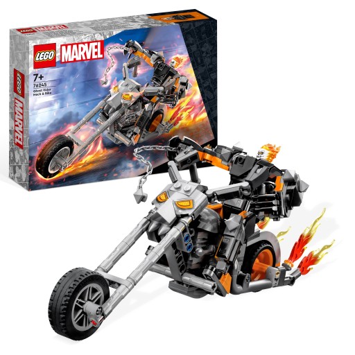 LEGO Marvel Призрачный гонщик — Механ и мотоцикл 76245