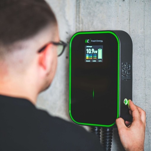 Зарядное устройство Green Cell EV PowerBox 22 кВт с кабелем