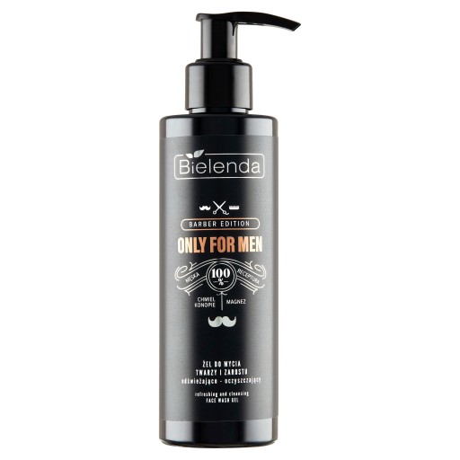 Bielenda Only For Men Гель для очищения лица и бороды 190 г