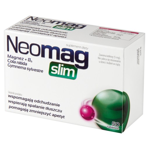 Neomag Slim Magnez Wsparcie Metabolizmu 50 Tabletek
