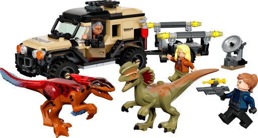 LEGO Jurassic World 76951 Транспортировка пирораптора и дилофозавра