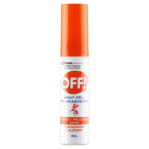 ŁAGODZĄCY ŻEL PO UKĄSZENIU POPARZENIU POKRZYWĄ OFF! AKUT 25ML Z ALOESEM