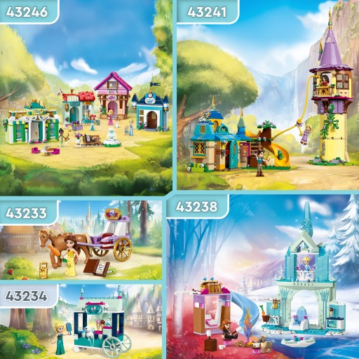 Lego Disney Lodowy zamek Elzy 43238 Klocki Zestaw i Ebook 4w1