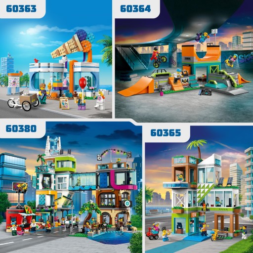 LEGO CITY 60364 БЛОКИ УЛИЧНОГО СКЕЙТПАРКА