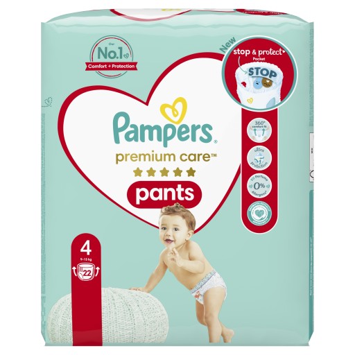 PAMPERS Premium Care Pants Подгузники-трусики Размер 4 22 шт. 12-17 кг