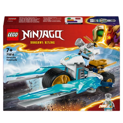 LEGO Blocks Ninjago Ледяной мотоцикл Зейна / 71816 + подарочный пакет