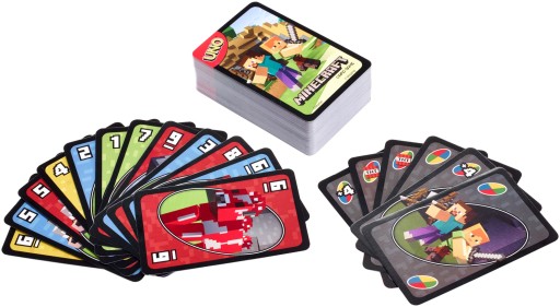 Карточная игра Уно Майнкрафт Семейная карточная игра Уно
